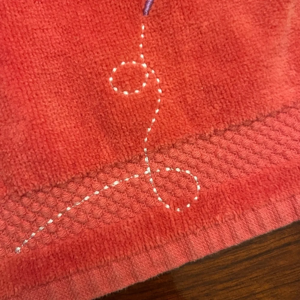 Vintage Croft & Barrow Red hand Towel/ Firm Price
